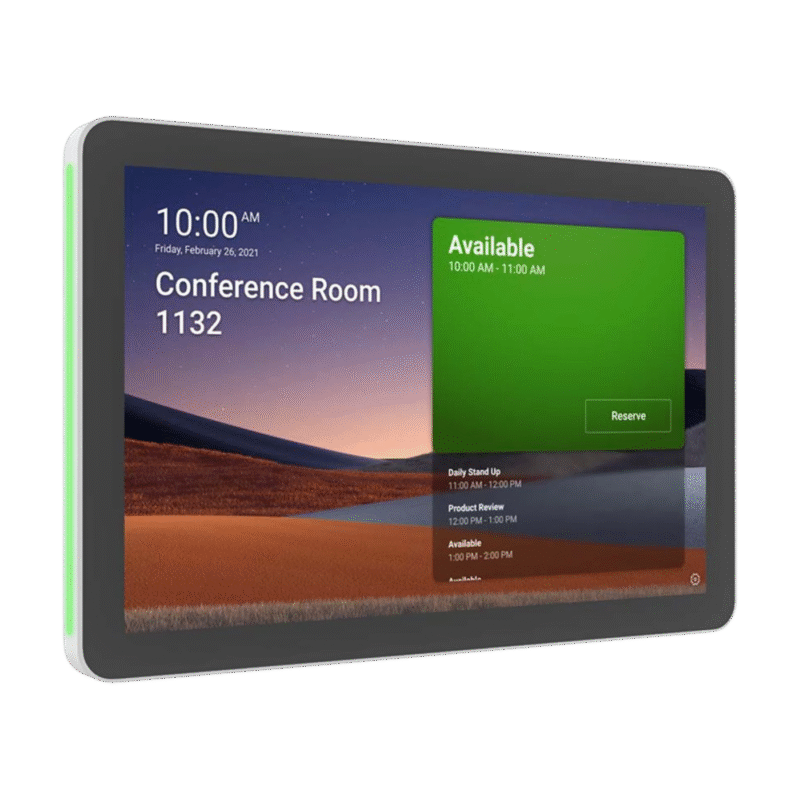 LOGITECH Tap Scheduler Purpose-Built Scheduling Panel for Meeting Rooms Video conferencing device Zoom Certified